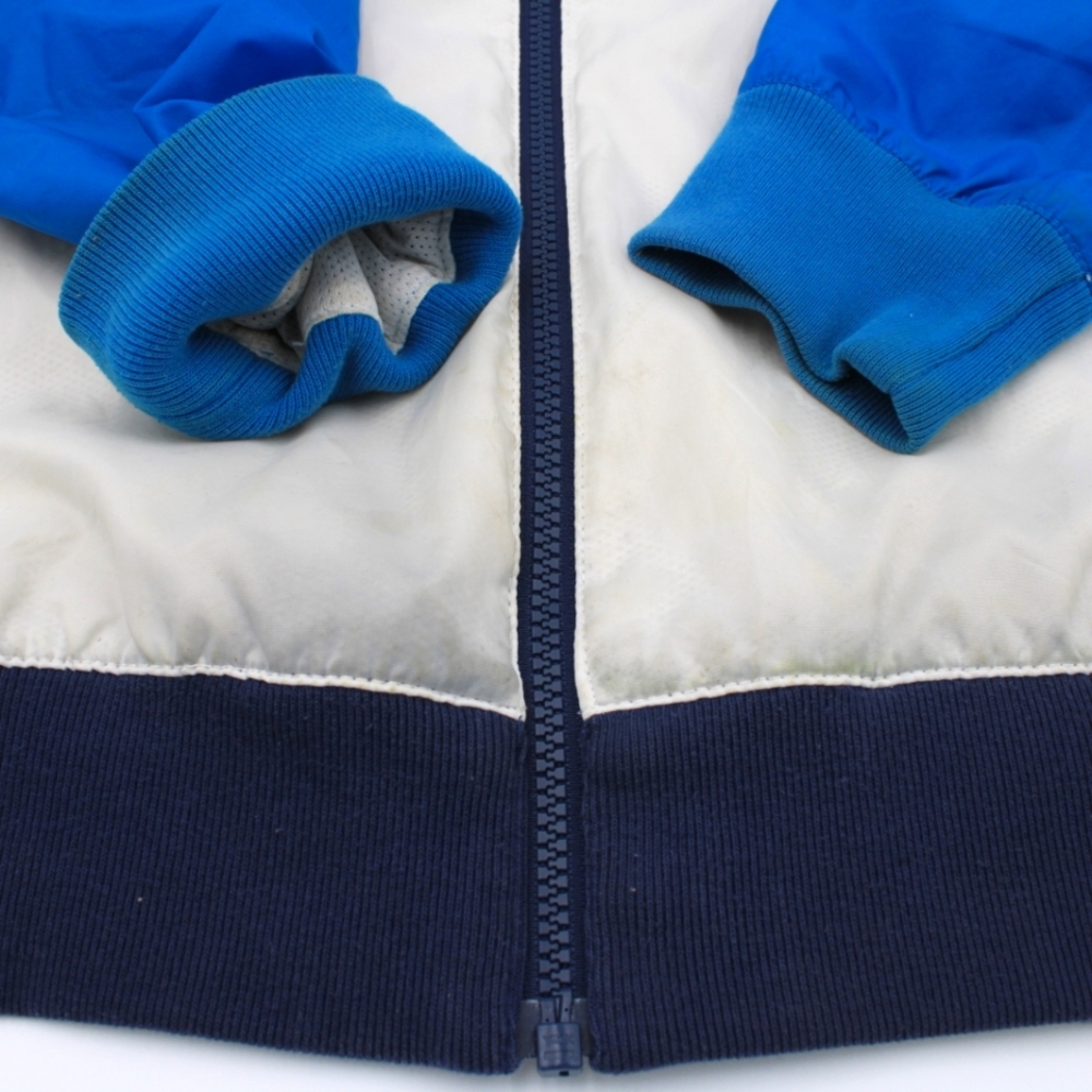 Nike Men’s Medium White Blue Navy Windbreaker Jacket - Picture 3 of 9